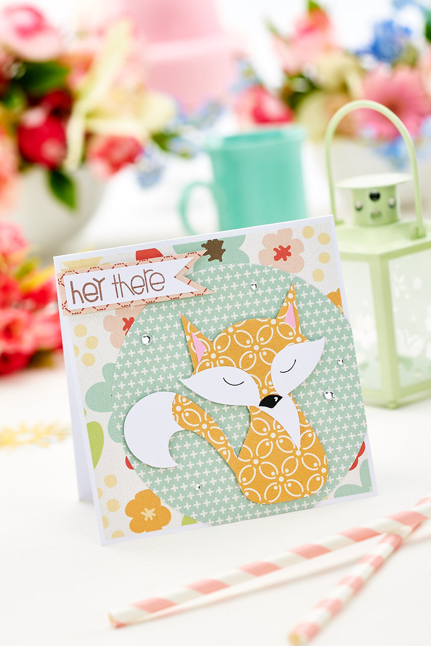 Paper Pieced Fox Card Paper Pieced Fox Card