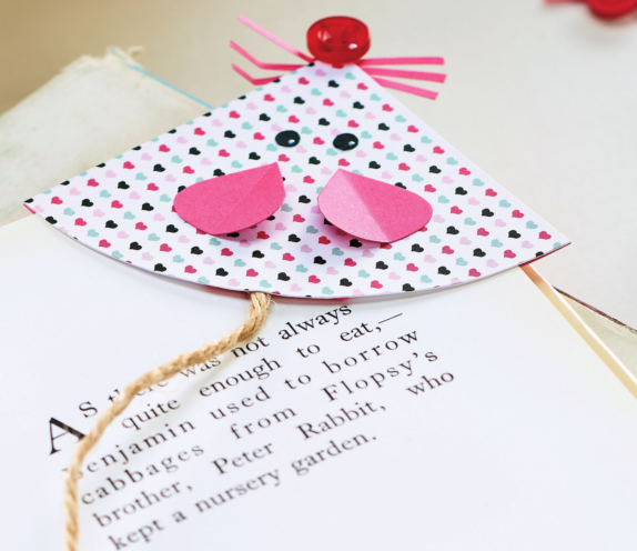Papercraft Mouse Bookmark Papercraft Mouse Bookmark