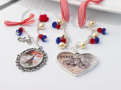Paris in Spring Heart Necklace Paris in Spring Heart Necklace