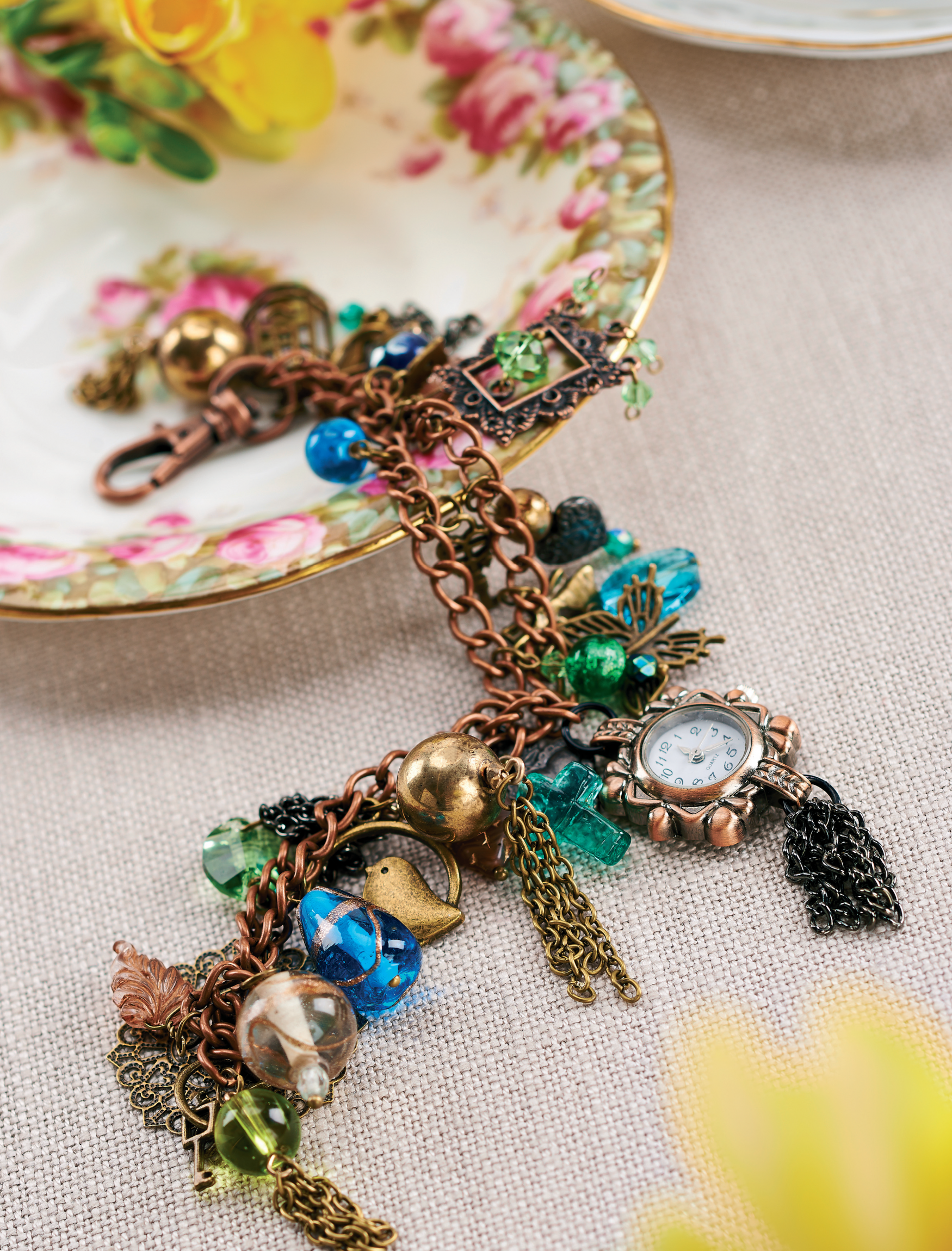 Upcycled Charm Bracelet Upcycled Charm Bracelet