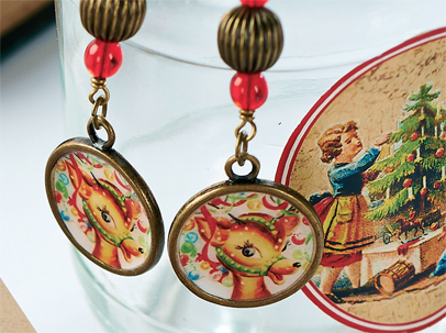 Vintage Christmas Earrings Vintage Christmas Earrings