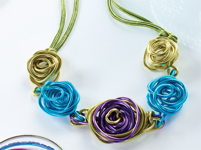 Wire Rosettes Bangle Wire Rosettes Bangle
