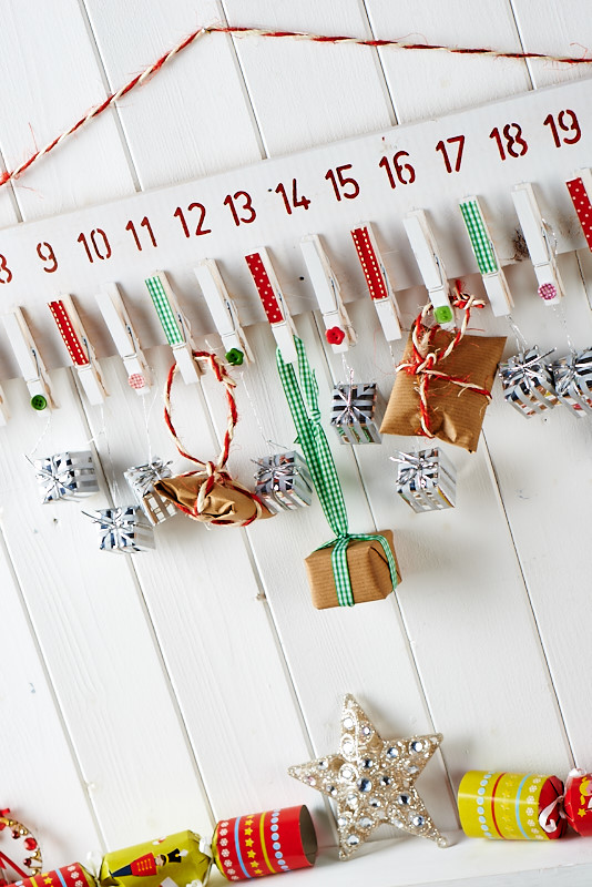 Wooden Peg Advent Calendar Wooden Peg Advent Calendar