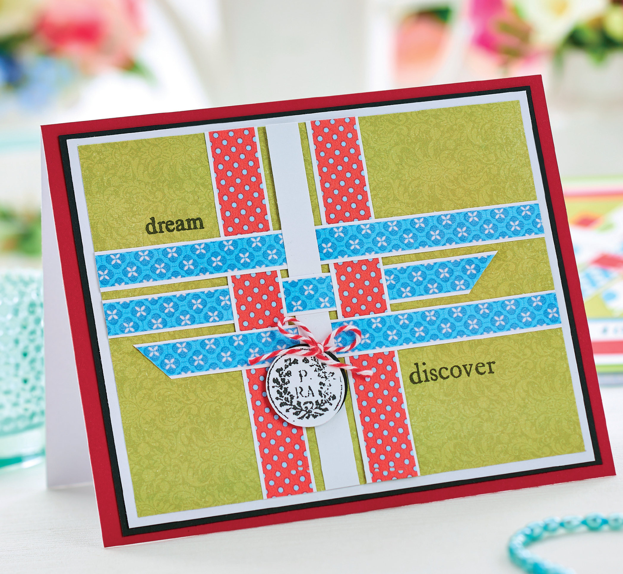Woven Washi Tape Card Woven Washi Tape Card