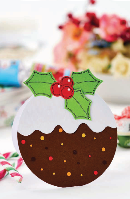 Easy Christmas Pudding Card Easy Christmas Pudding Card