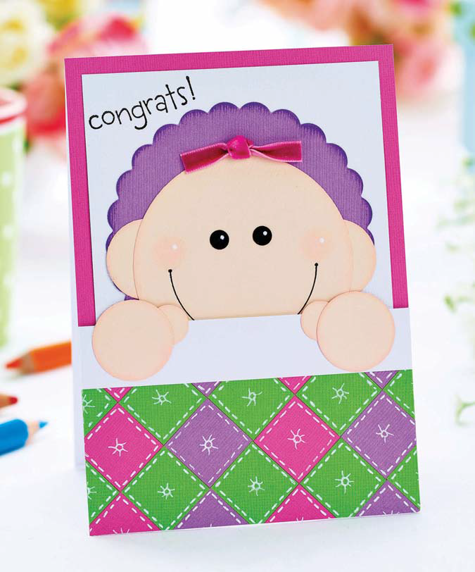 Paper Piece a New Baby Card Paper Piece a New Baby Card