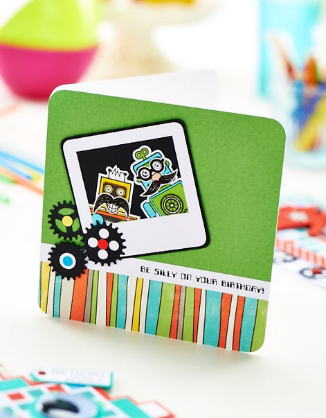 Robot Themed Moustache Cards Robot Themed Moustache Cards