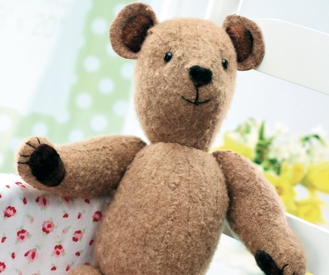 Stitched Vintage Teddy Bear Stitched Vintage Teddy Bear